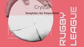  Presentation with champion league - Theme consisting of composition-of-rugby-league-tournament background and a coral colored foreground