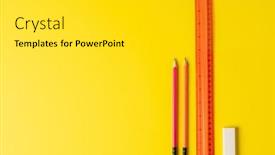  Presentation with mistakes pencil eraser pencil eraser - Presentation enhanced with composition-of-rulers-pencils background and a light gray colored foreground