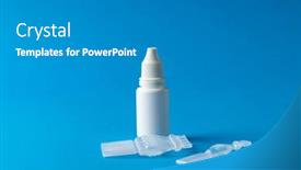  Presentation with medical concept - Slides enhanced with composition-of-saline-solution-caplets background and a gray colored foreground