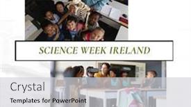  Presentation with ireland - Presentation theme having composition-of-science-week-ireland background and a light gray colored foreground