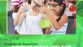  Presentation with ireland - PPT theme having composition-of-science-week-ireland background and a seafoam green colored foreground