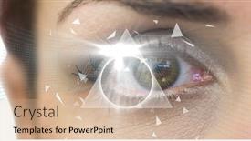  Presentation with digital identity - Beautiful slide deck featuring composition-of-scope-scanning backdrop and a soft green colored foreground