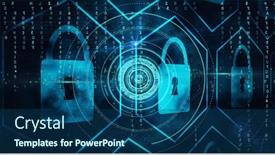  Presentation with digital image processing - Beautiful slide set featuring composition-of-scope-scanning backdrop and a ocean colored foreground