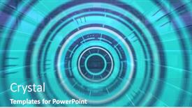  Presentation with scope - PPT theme having composition-of-scope-scanning background and a teal colored foreground