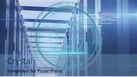  Presentation with scope - Presentation featuring composition-of-scope-scanning background and a teal colored foreground