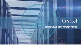  Presentation with scope - Slide set consisting of composition-of-scope-scanning background and a teal colored foreground