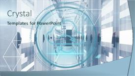  Presentation with scope - PPT layouts with composition-of-scope-scanning background and a sky blue colored foreground