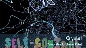  Presentation with self motivation - Colorful presentation theme enhanced with composition-of-self-control-text backdrop and a ocean colored foreground