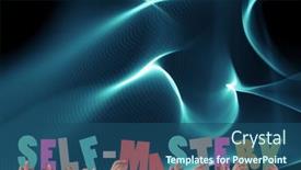  Presentation with self motivation - Presentation theme enhanced with composition-of-self-mastery-text background and a  colored foreground