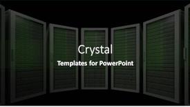  Presentation with servers - Presentation theme consisting of composition-of-servers-and-copy background and a wine colored foreground