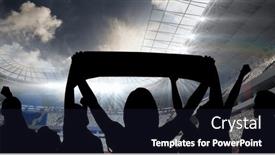  Presentation with competition - Theme with composition-of-silhouettes-of-sports background and a wine colored foreground