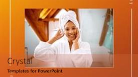  Presentation with skin cancer - PPT theme having composition-of-skin-cancer-awareness background and a red colored foreground