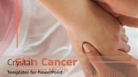  Presentation with skin cancer - Slide set with composition-of-skin-cancer-awareness background and a coral colored foreground