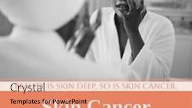  Presentation with skin health - Presentation consisting of composition-of-skin-cancer-awareness background and a coral colored foreground