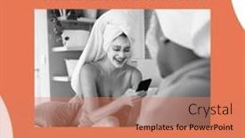  Presentation with skin cancer - PPT layouts featuring composition-of-skin-cancer-awareness background and a coral colored foreground