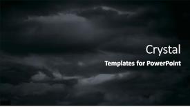  Presentation with interface - PPT theme featuring composition-of-sky-with-clouds background and a wine colored foreground