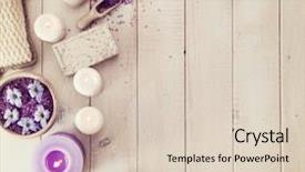  Presentation with treatment - Colorful PPT layouts enhanced with composition of spa treatment backdrop and a lemonade colored foreground