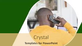  Presentation with mental - Slide deck with composition-of-speak background and a yellow colored foreground