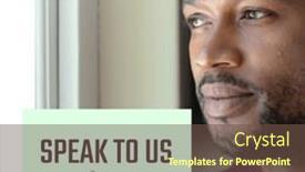  Presentation with mental health - Slide set consisting of composition-of-speak background and a tawny brown colored foreground