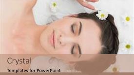  Presentation with bank - Presentation theme with composition-of-spring-bank-holiday background and a coral colored foreground