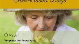  Presentation with bunch - PPT theme having composition-of-spring-bank-holiday background and a yellow colored foreground