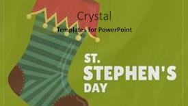  Presentation with celebration - Presentation featuring composition-of-st-stephen-s background and a gold colored foreground