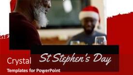  Presentation with family day - Presentation theme consisting of composition-of-st-stephen-s background and a wine colored foreground