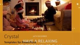  Presentation with family day - PPT theme having composition-of-st-stephen-s background and a gold colored foreground