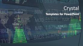  Presentation with image processing - Slide set having composition-of-statistics-data-processing background and a ocean colored foreground