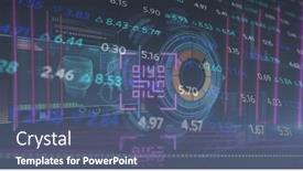  Presentation with image processing - PPT layouts consisting of composition-of-statistics-data-processing background and a ocean colored foreground