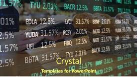  Presentation with terminal - Presentation featuring composition-of-stock-market-over background and a tawny brown colored foreground