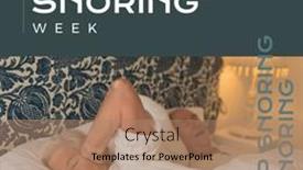  Presentation with snoring - PPT theme featuring composition-of-stop-snoring-week background and a coral colored foreground