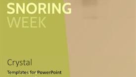  Presentation with sleep health - Slide set consisting of composition-of-stop-snoring-week background and a yellow colored foreground