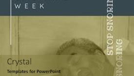  Presentation with snoring - Presentation design having composition-of-stop-snoring-week background and a tawny brown colored foreground