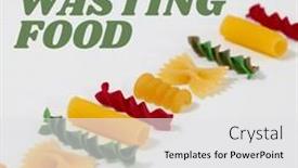  Presentation with awareness - PPT layouts having composition-of-stop-wasting-food background and a white colored foreground