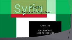  Presentation with syria - PPT theme with composition-of-syria-celebrate-independence background and a ocean colored foreground