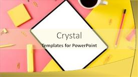  Presentation with technology learning - Presentation theme with composition-of-tablet-with-copy background and a blonde colored foreground