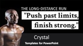  Presentation with limits - Presentation theme with composition-of-the-long-distance background and a dark gray colored foreground