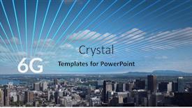  Presentation with blue global - Amazing slides having composition-of-the-word-6g backdrop and a light blue colored foreground