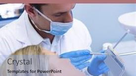  Presentation with oral hygiene - Theme having composition-of-toothache-day-text background and a light blue colored foreground