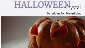  Presentation with halloween - Slides featuring composition-of-trick-or-treat background and a sky blue colored foreground