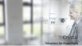  Presentation with global partnership - Slides featuring composition-of-two-happy-caucasian background and a light gray colored foreground