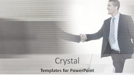  Presentation with global partnership - PPT theme consisting of composition-of-two-happy-diverse background and a light gray colored foreground