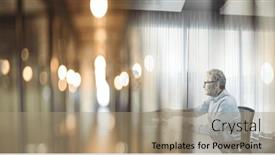  Presentation with global partnership - PPT theme with composition-of-two-happy-diverse background and a coral colored foreground