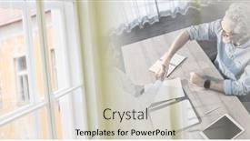  Presentation with global partnership - Presentation theme enhanced with composition-of-two-happy-diverse background and a light gray colored foreground