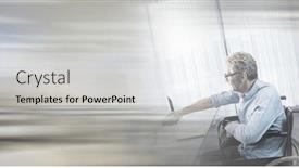  Presentation with global partnership - Presentation design enhanced with composition-of-two-happy-diverse background and a  colored foreground