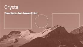  Presentation with circle - Audience pleasing PPT theme consisting of composition-of-two-white-rectangle backdrop and a coral colored foreground