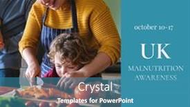  Presentation with environmental awareness gif image - Presentation theme having composition-of-uk-malnutrition-awareness background and a teal colored foreground