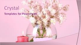  Presentation with flowers vase - PPT layouts with composition-of-vase-of-chestnuts background and a lemonade colored foreground