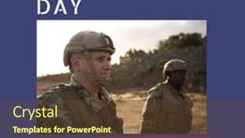  Presentation with veterans day - Slide deck enhanced with composition-of-veterans-day-text background and a tawny brown colored foreground